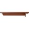 Ekena Millwork Heaton Hidden Support Steel Bracket w/ 10" Support Depth, Hammered Copper 3"W x 14"D x 2"H BKTM03X14X02HEHCO - alternate 3
